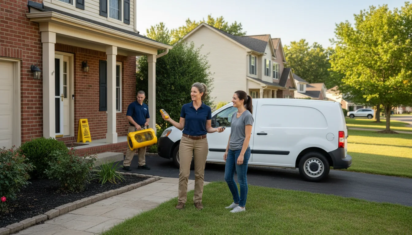 Residential water damage restoration in Carefree, AZ